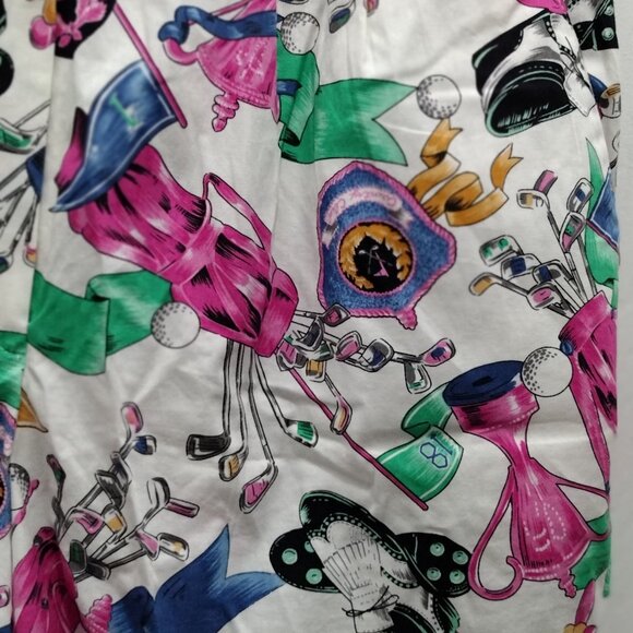 TAIL Women’s Golf Shorts Size 10 Multicolor Golf Print Casual Resort Shorts - Picture 5 of 10